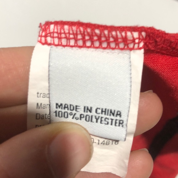 J America Wisconsin Badgers red LS tee size large - Picture 5 of 5